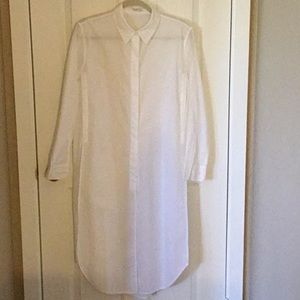 Equipment, Long Sleeve White Beach Coverup